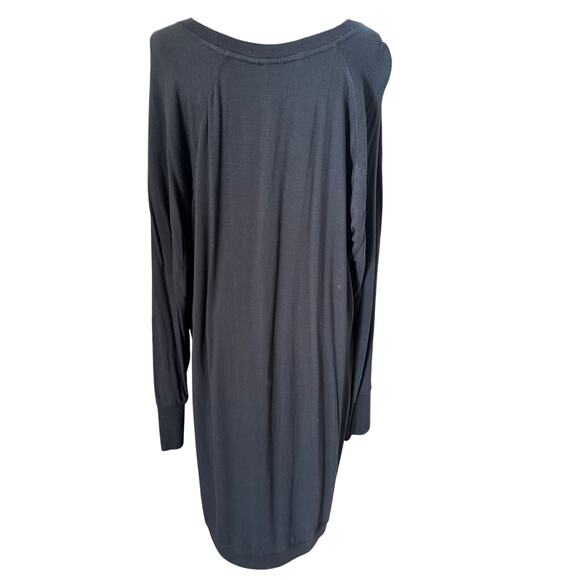 Athleta- Criss Cross Swestshirt Dress - 2X - Black (Excellent Condition) - Picture 4 of 6